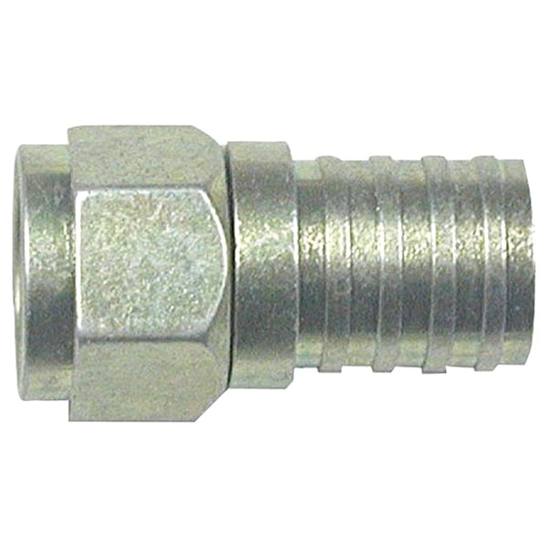 Eagle Aspen RG6 Zinc-Plated Connectors with O-Ring and Gel, Pack/100 500285